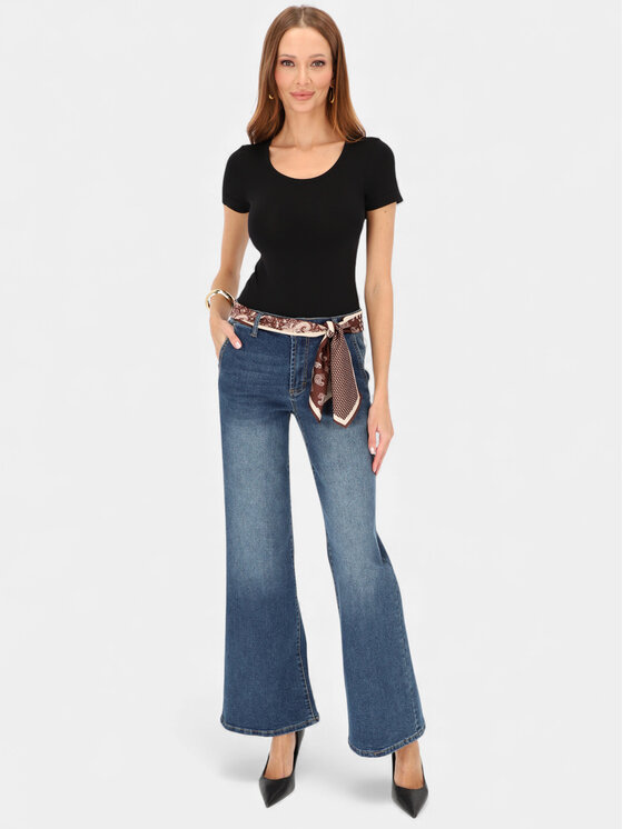 L’AF L’AF Jeansy Lilibet Granatowy Regular Fit