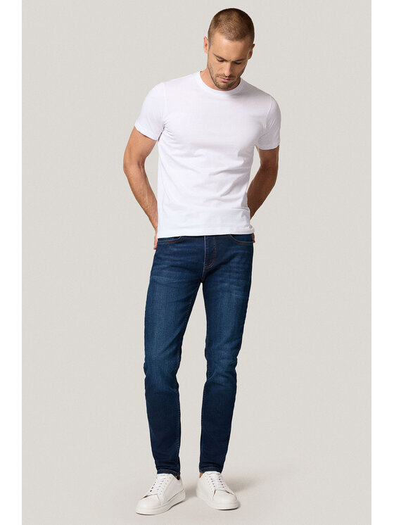 Próchnik Próchnik Jeansy PM9 SP113225000003 Granatowy Slim Fit