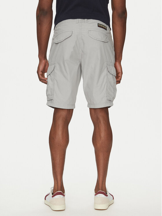 Napapijri Napapijri Stoffshorts Noto 2.0 NP0A4HOQ Grau Regular Fit