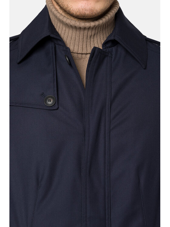 Lancerto Lancerto Płaszcz przejściowy Altea PC131223000012 Granatowy Regular Fit