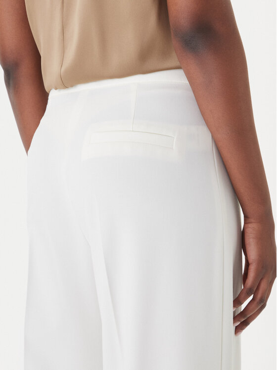 HUGO HUGO Szövet nadrág Huzili 50558131 Ekru Wide Leg