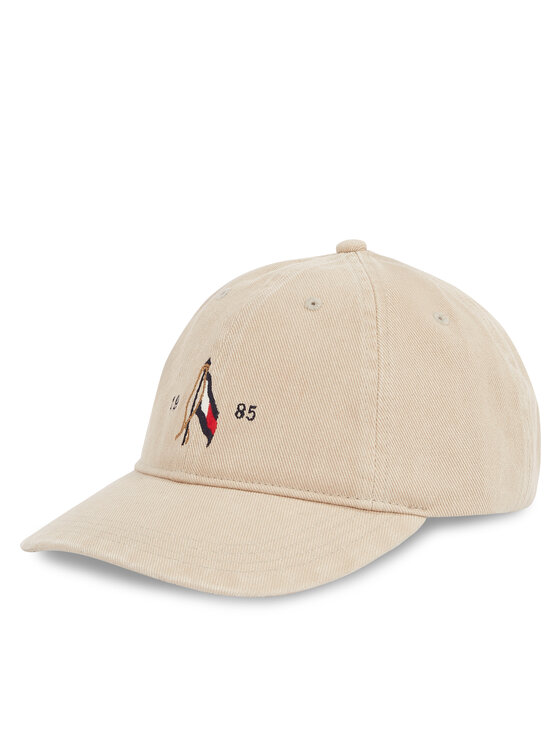 Tommy Hilfiger Šiltovka Seasonal Flag Wash 6 Panel Cap AM0AM13348 Béžová