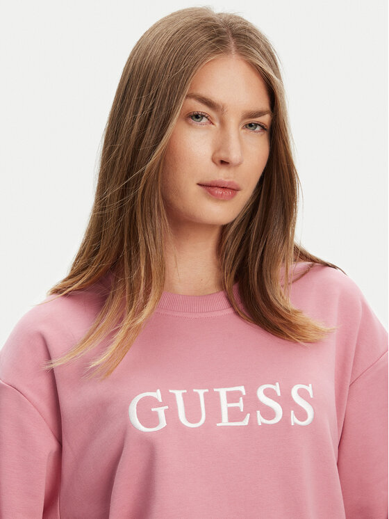 Guess Guess Felpa O5RQ03 KCO31 Rosa Regular Fit