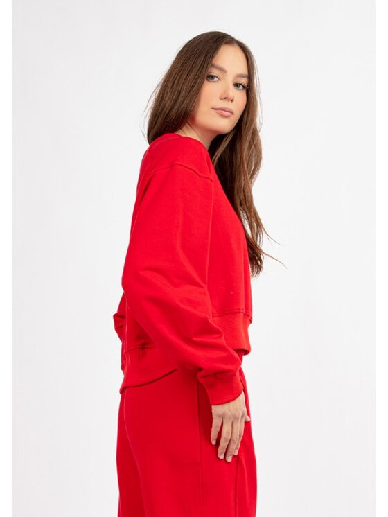 DKaren Sport DKaren Sport Bluza DK-K-B26 Czerwony Classic Fit