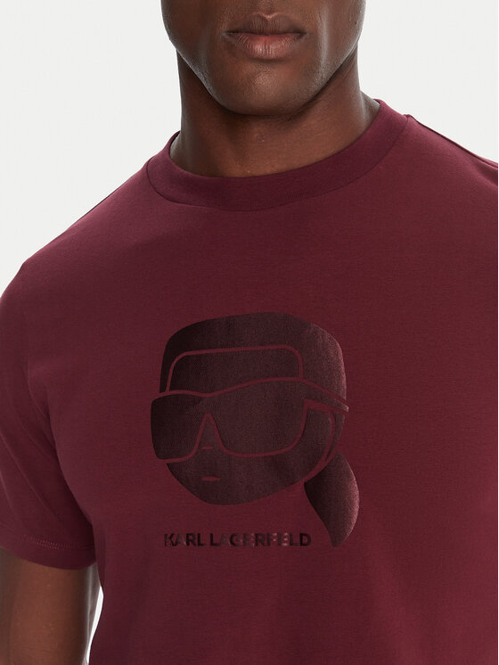KARL LAGERFELD KARL LAGERFELD T-shirt 755032 554221 Bordeaux Regular Fit