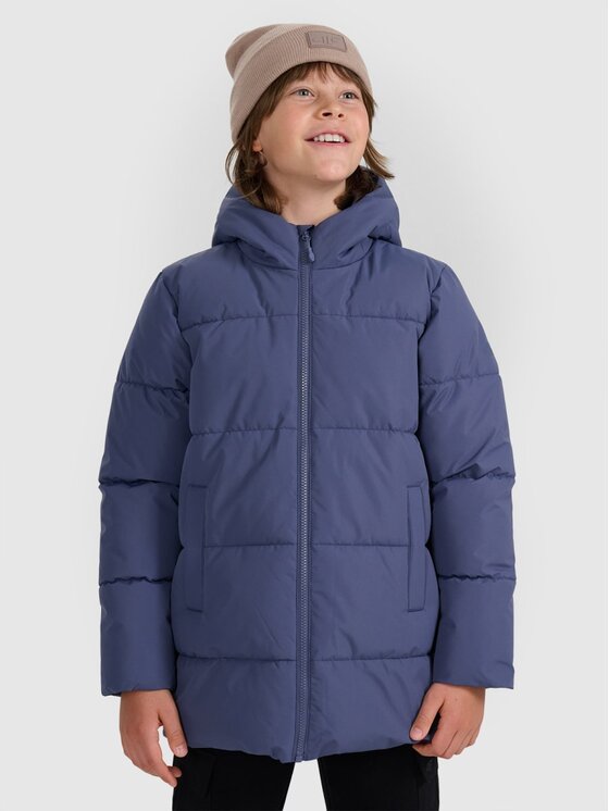 4F 4F Giubbotto piumino 4FJRAW25TDJAM0805-32S Blu scuro Regular Fit