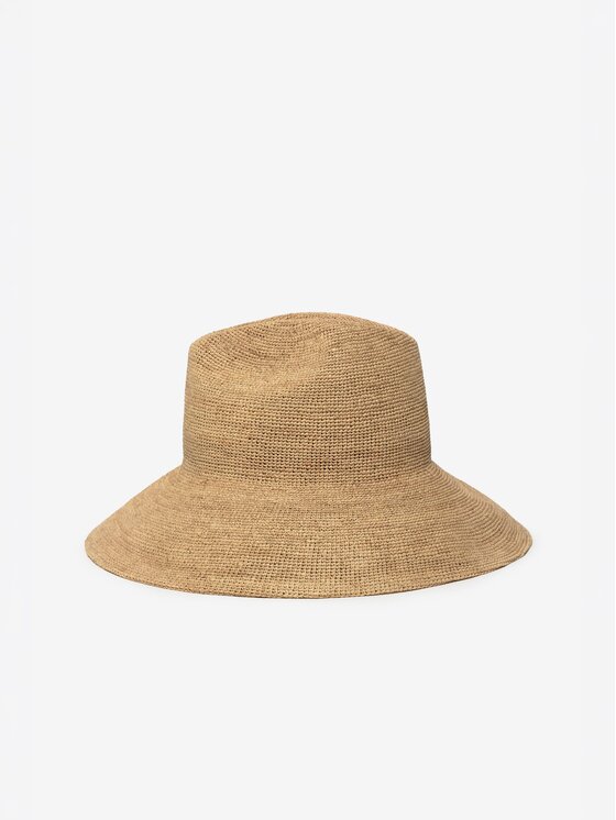 Paris+Hendzel Paris+Hendzel Kapelusz Raffia Fedora Beżowy