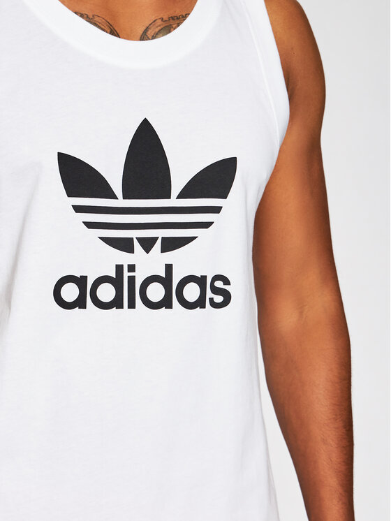adidas Smanicato Trefoil DV1508 Bianco Regular Fit Modivo