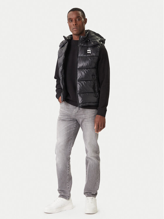 KARL LAGERFELD KARL LAGERFELD Vestă elegantă 505023 554590 Negru Regular Fit