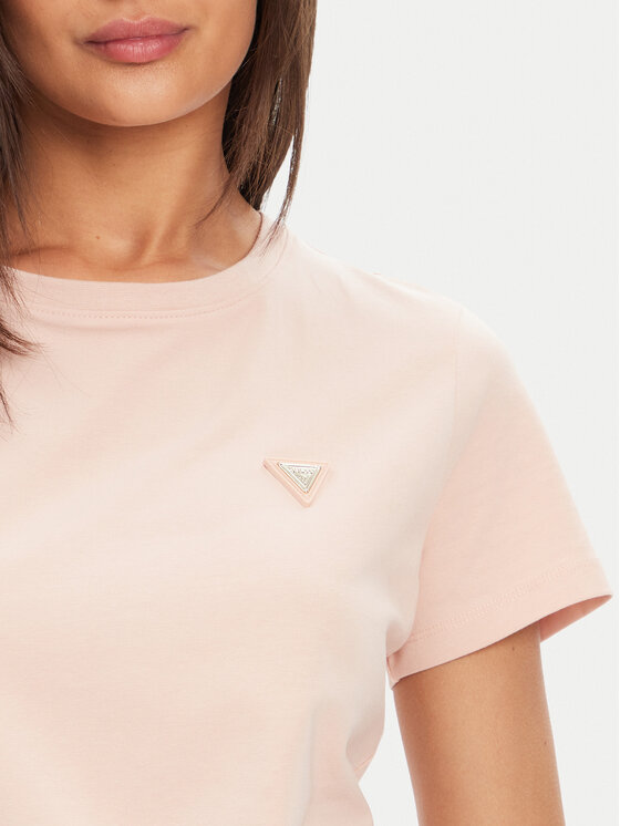 Guess Guess Marškinėliai V4YI09 J1314 Rožinė Regular Fit