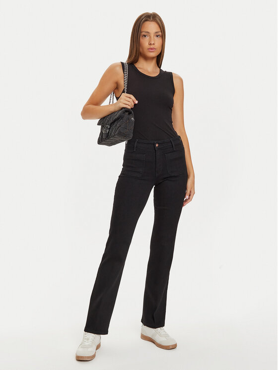 Wrangler Wrangler Blugi 112127840 Negru Flare Fit