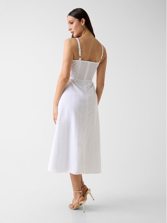 Guess Guess Kleid für den Alltag 182253 Weiß Classic Fit