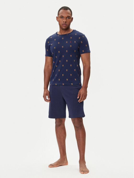 Polo Ralph Lauren Polo Ralph Lauren T-krekls 710P00081001 Tumši zils Custom Slim Fit