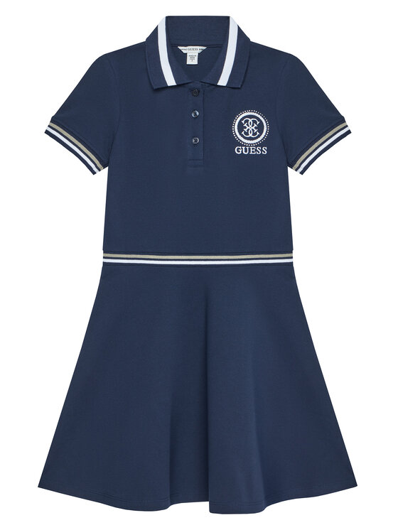 Guess Guess Kleid für den Alltag J6RK10 K7064 Dunkelblau Regular Fit