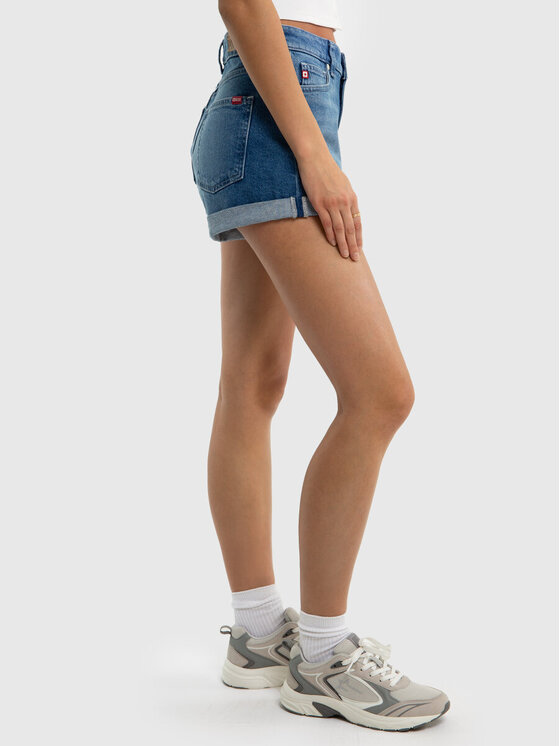 BIG STAR BIG STAR Szorty jeansowe AYAKO_294_110 Niebieski Basic Fit