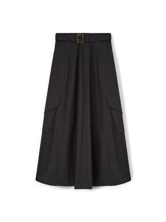 Motivi Motivi Gonna maxi 1202Q001047N033 Nero Flared Fit