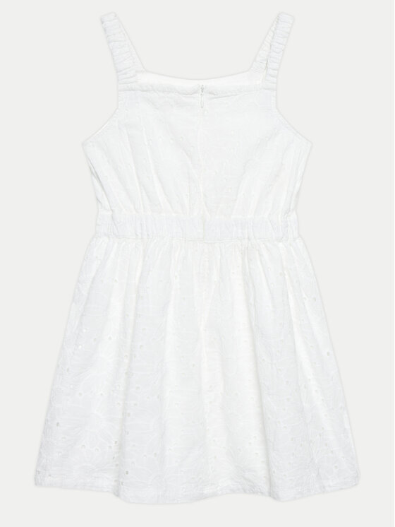 Guess Guess Елегантне плаття J4GK22 WG5N0 Білий Regular Fit