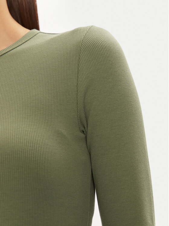 Tommy Jeans Tommy Jeans Blusa Essential DW0DW17387 Verde Slim Fit