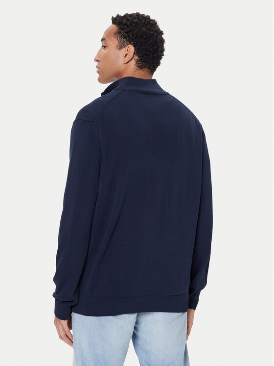 Lacoste Lacoste Tričko TH2038 Tmavomodrá Regular Fit