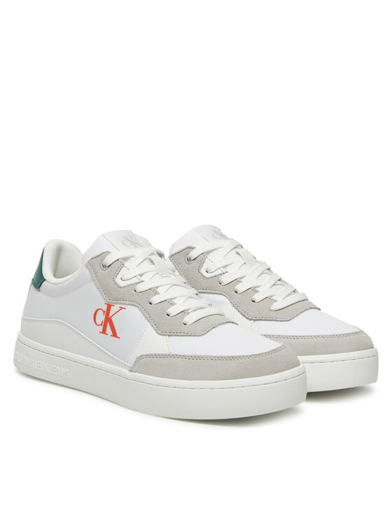 Calvin Klein Jeans Calvin Klein Jeans Sneakersy Classic Cupsole Mg Nylon Mix YM0YM01304 Biały