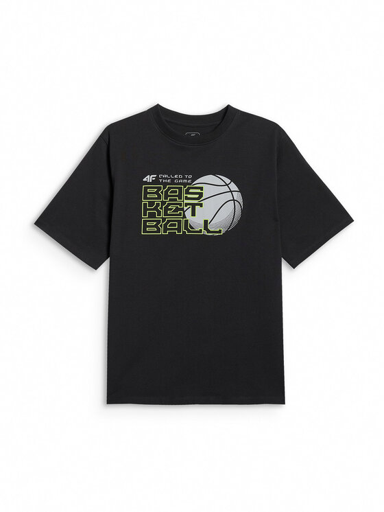 4F 4F T-Shirt THE GYM POWER Czarny Loose Fit