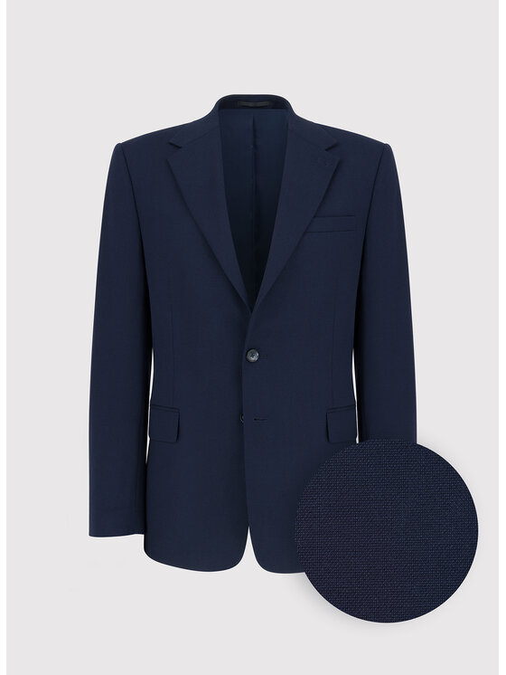 Pako Lorente Pako Lorente Marynarka P26WP-3X-020 Granatowy Slim Fit