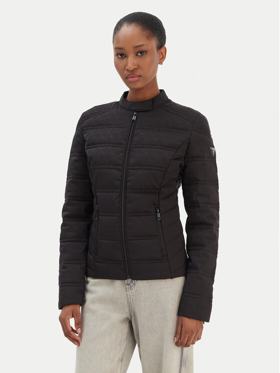 Guess Guess Übergangsjacke W6RL02 WJ492 Schwarz Regular Fit