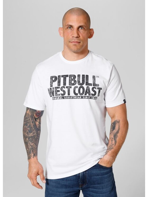 PITBULL PITBULL T-Shirt Koszulka Biały Regular Fit
