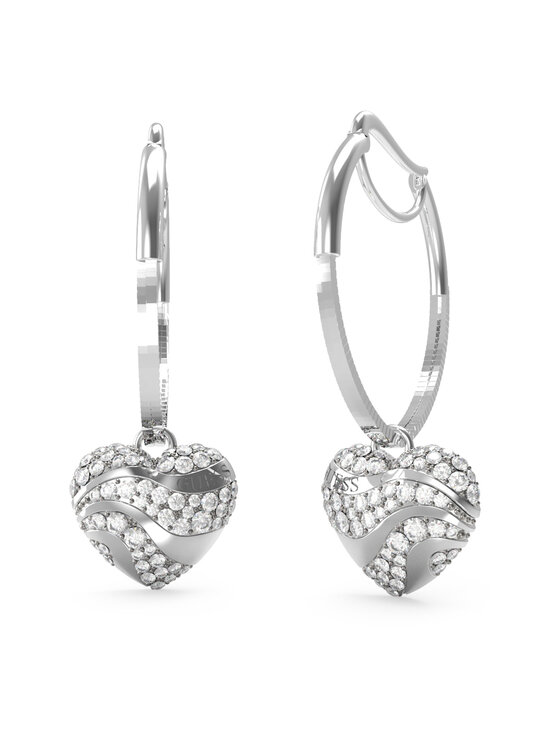 Guess Guess Naušnice JUBE04 505JW Stříbrná