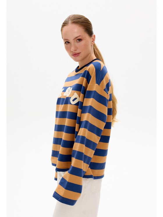 Mirons Mirons Longsleeve Print Kolorowy Regular Fit
