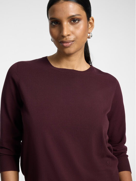 Elena Mirò Elena Mirò Sweter M052Z100825N039 Bordowy Regular Fit