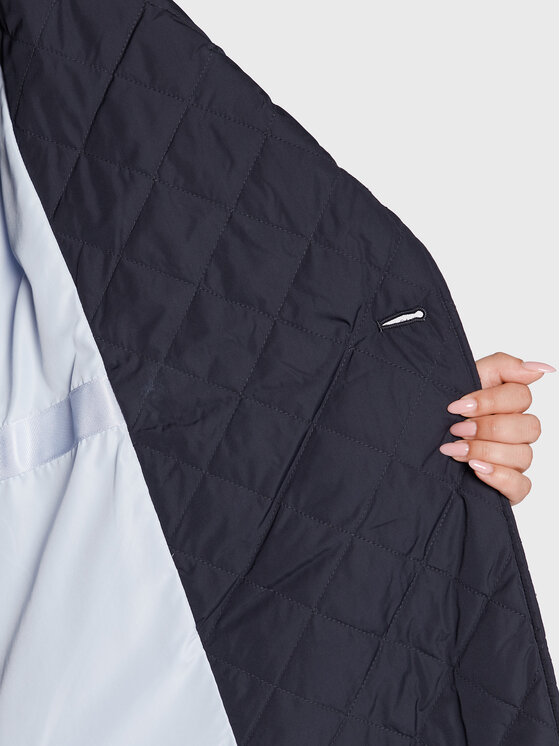 Tommy Hilfiger Curve Tommy Hilfiger Curve Pārejas mētelis Cry WW0WW36458 Tumši zils Relaxed Fit