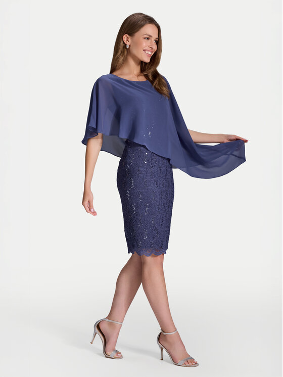 Swing Swing Koktel haljina 77760410 Plava Regular Fit