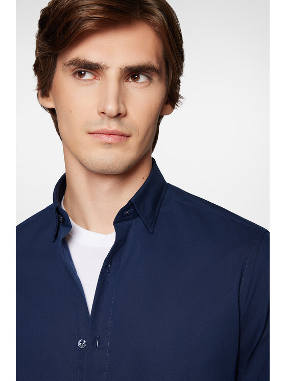 Próchnik Próchnik Koszula PM49 KO073224000046 Granatowy Slim Fit