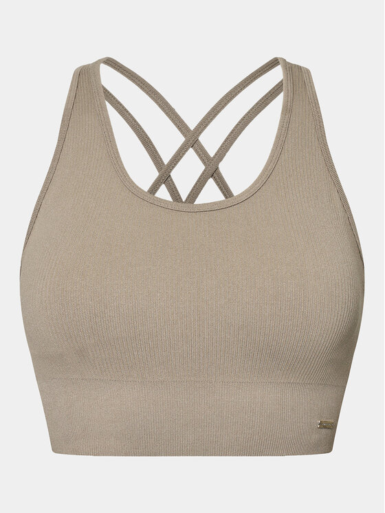 Athlecia Sportinė liemenėlė Aideny W Seamless Rib Bra EA231404 Ruda Regular Fit