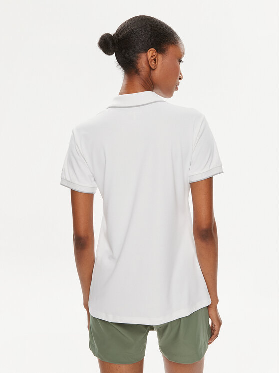 CMP CMP Тениска с яка и копчета 31T5066 Бял Regular Fit