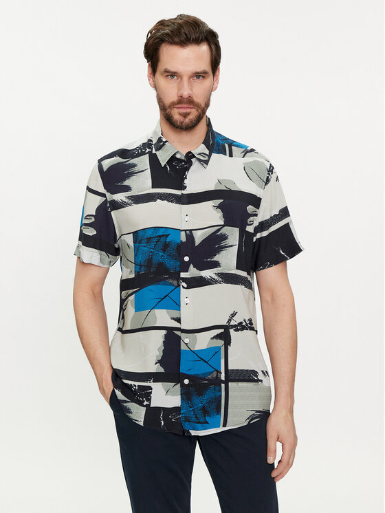 Guess Guess Cămașă M4GH64 WD4Z2 Gri Slim Fit