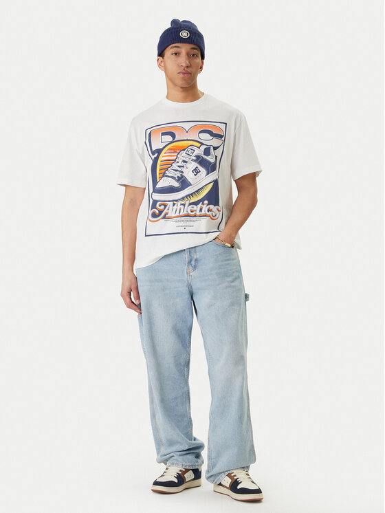 DC Shoes DC Shoes Tricou Manteca Tribute EDYZT04360 Alb Regular Fit