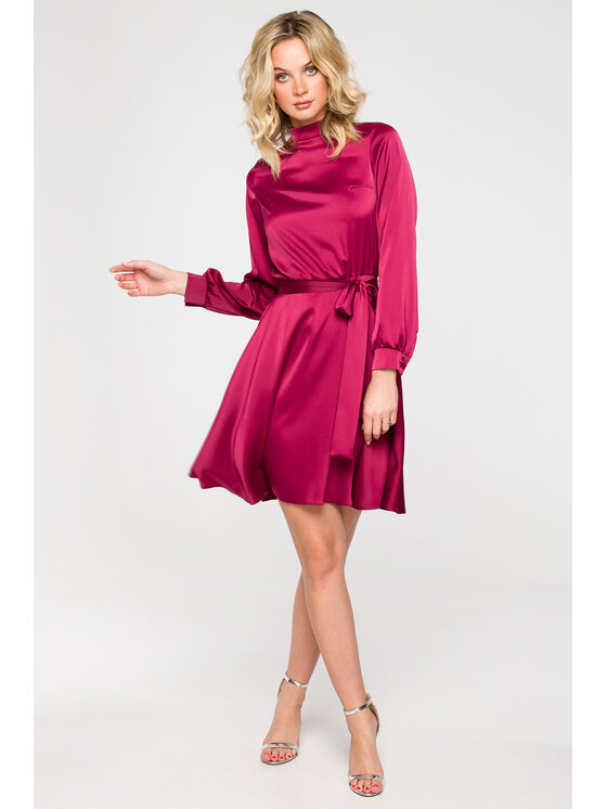 Makover Makover Abito da sera K157 Bordeaux Regular Fit