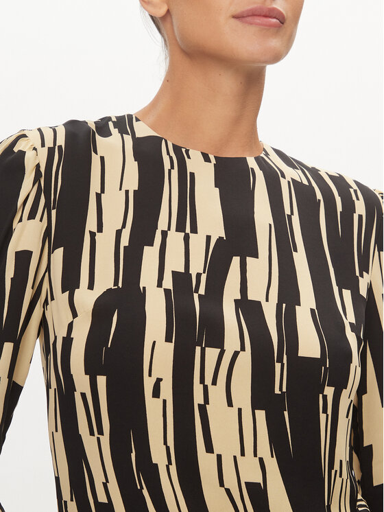 DKNY DKNY Koktel haljina D2A4B344 Crna Regular Fit