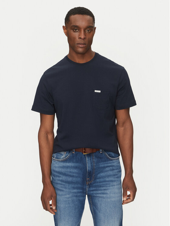Guess Jeans Guess Jeans T-Shirt M5RI74 K8FQ4 Tmavomodrá Regular Fit