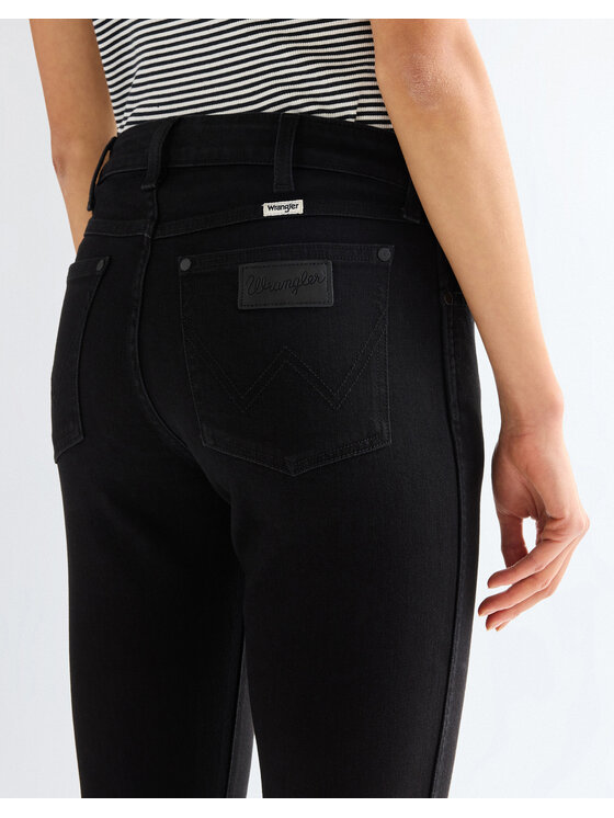 Wrangler Wrangler Jeansy SIENNA Czarny Skinny Fit
