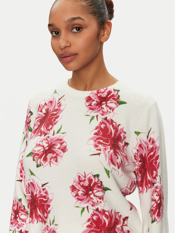 Morgan Morgan Pulover 251-MFLOWER Écru Regular Fit
