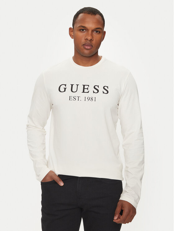 Guess Longsleeve krekls U4RI11 K6YW0 Balts Regular Fit