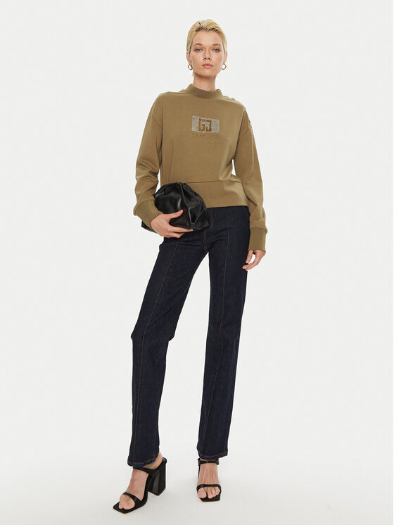 Gaudi Gaudi Pulóver 421BD64004 Khaki Regular Fit