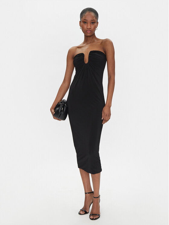 PINKO PINKO Sukienka koktajlowa 105021 A2GS Czarny Regular Fit