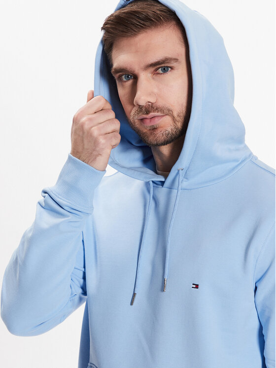 Tommy Hilfiger Tommy Hilfiger Džemperis ar kapuci 1985 MW0MW24352 Gaiši zils Regular Fit