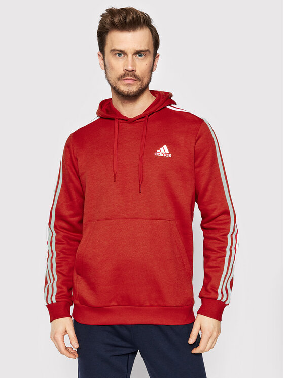 adidas adidas Džemperis Essentials Fleece 3-Stripes GU2523 Raudona Regular Fit