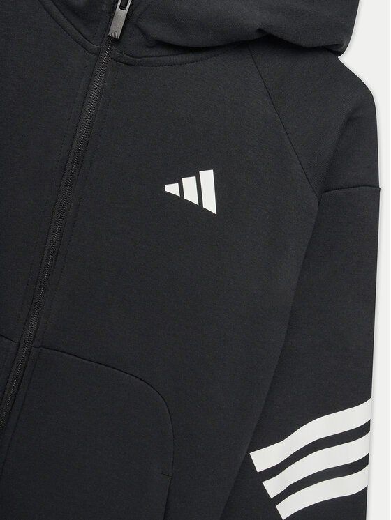 adidas adidas Bluză Future Icons 3-Stripes JJ4801 Negru Regular Fit