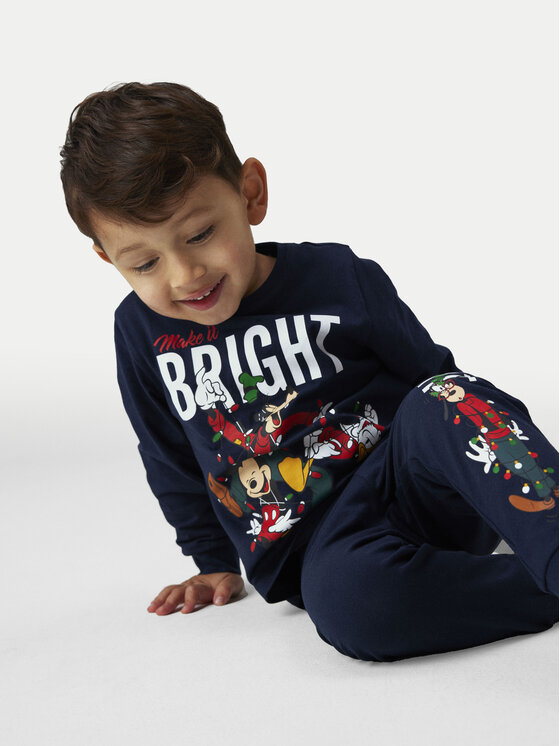 NAME IT NAME IT Pizsama Mickey 13234179 Sötétkék Regular Fit
